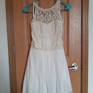 Beaded White Dress